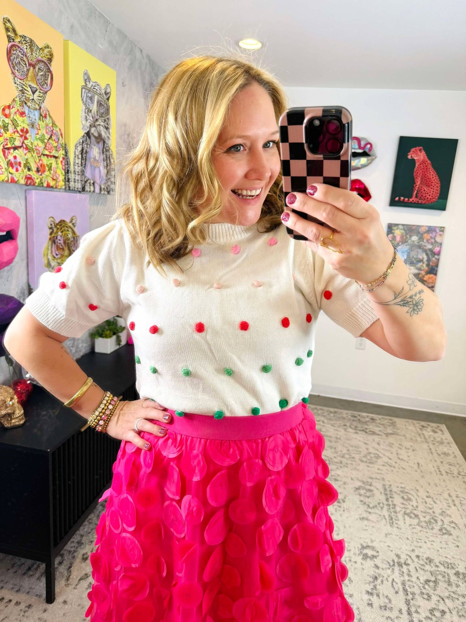 Pom Party Sweater Top {S-L}