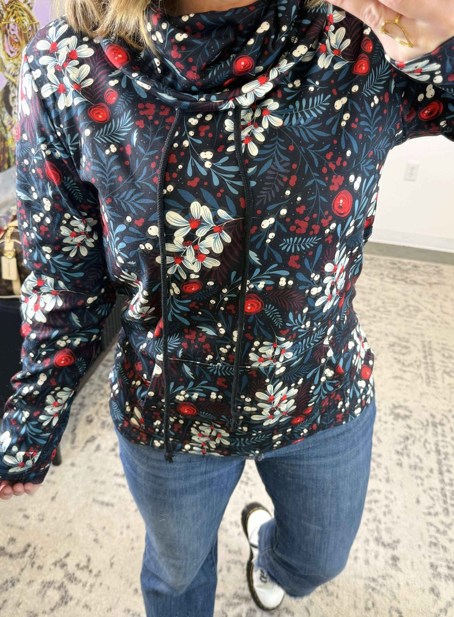 MM Soft Funnel Neck - Christmas Berry {S-3X}