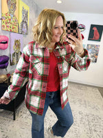 MM Norah Plaid Shacket - Christmas Plaid {S-3X} - KaraMarie