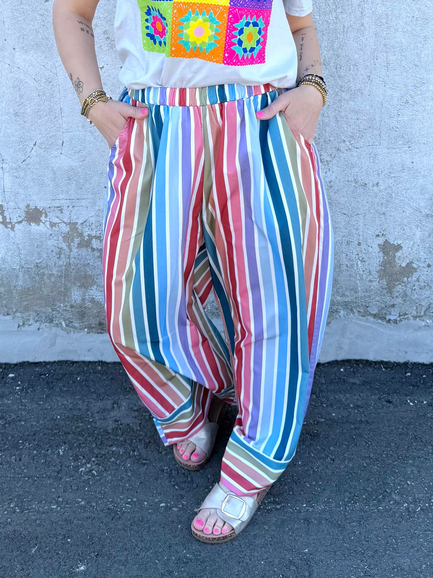 Playful Prism Wide-Leg Pants {S-L}