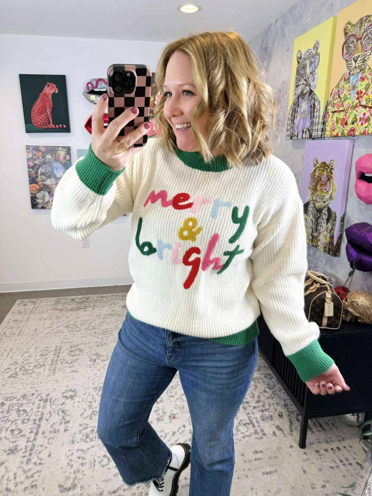 "Merry & Bright" Mood Sweater {S-L}