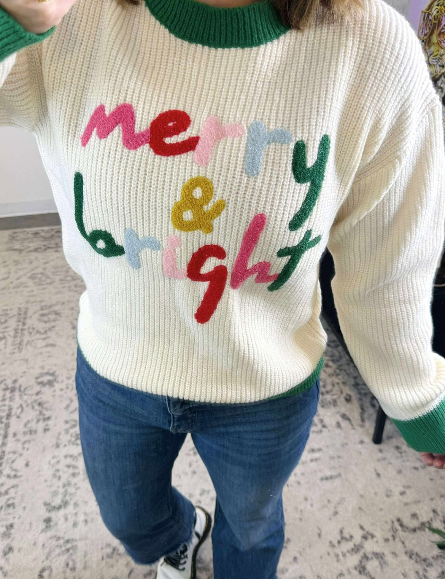 "Merry & Bright" Mood Sweater {S-L}