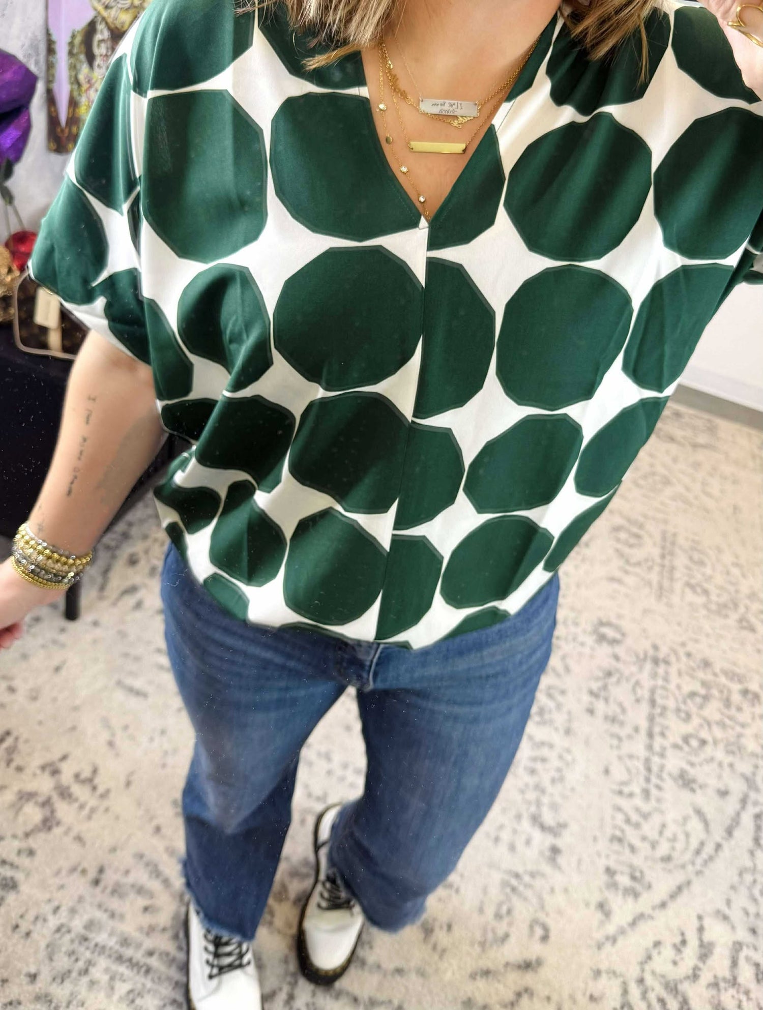 Spotlight V-Neck Blouse {S-L}