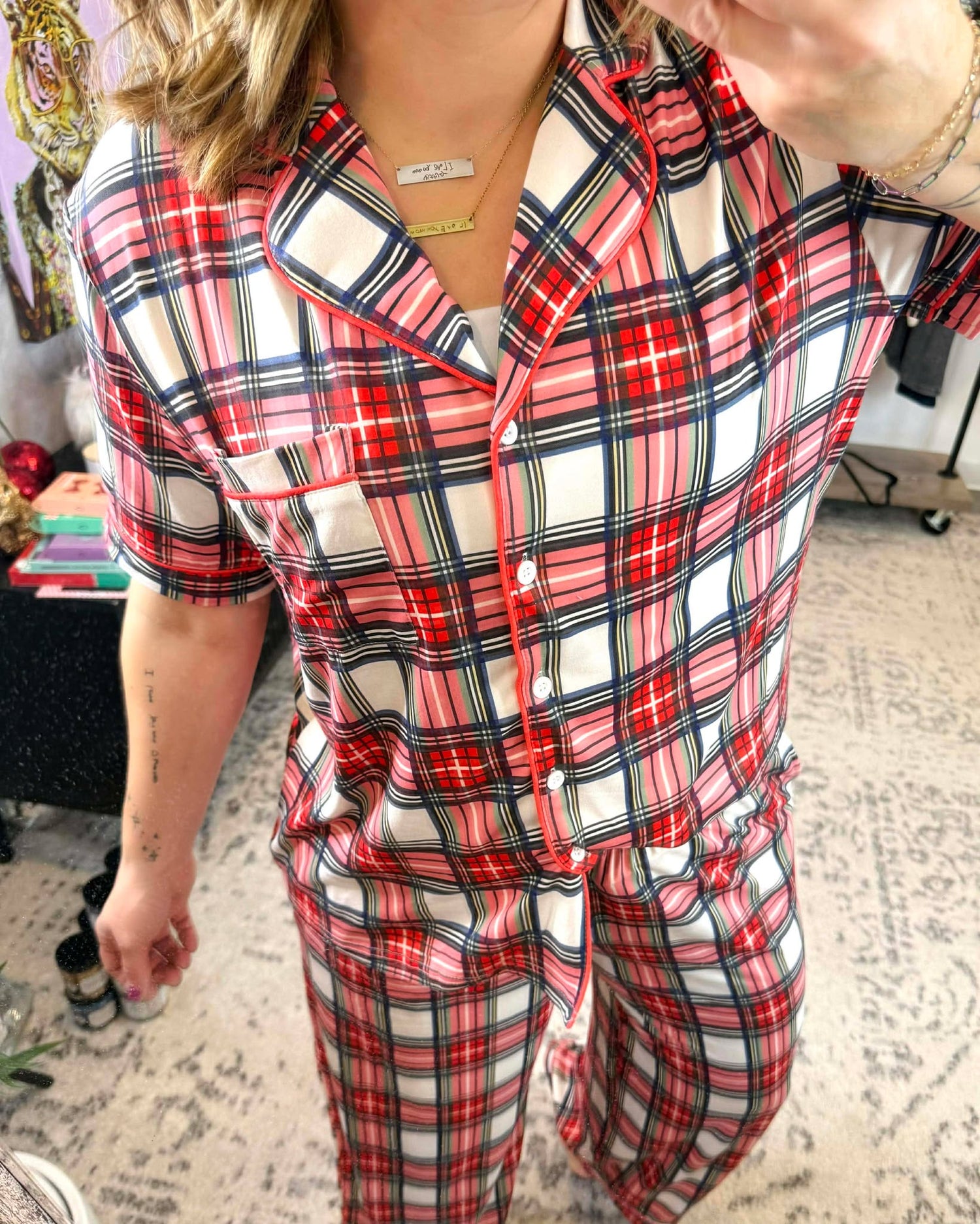 Blakeley Christmas Luxe PJ Set - Plaid {XS-3X}