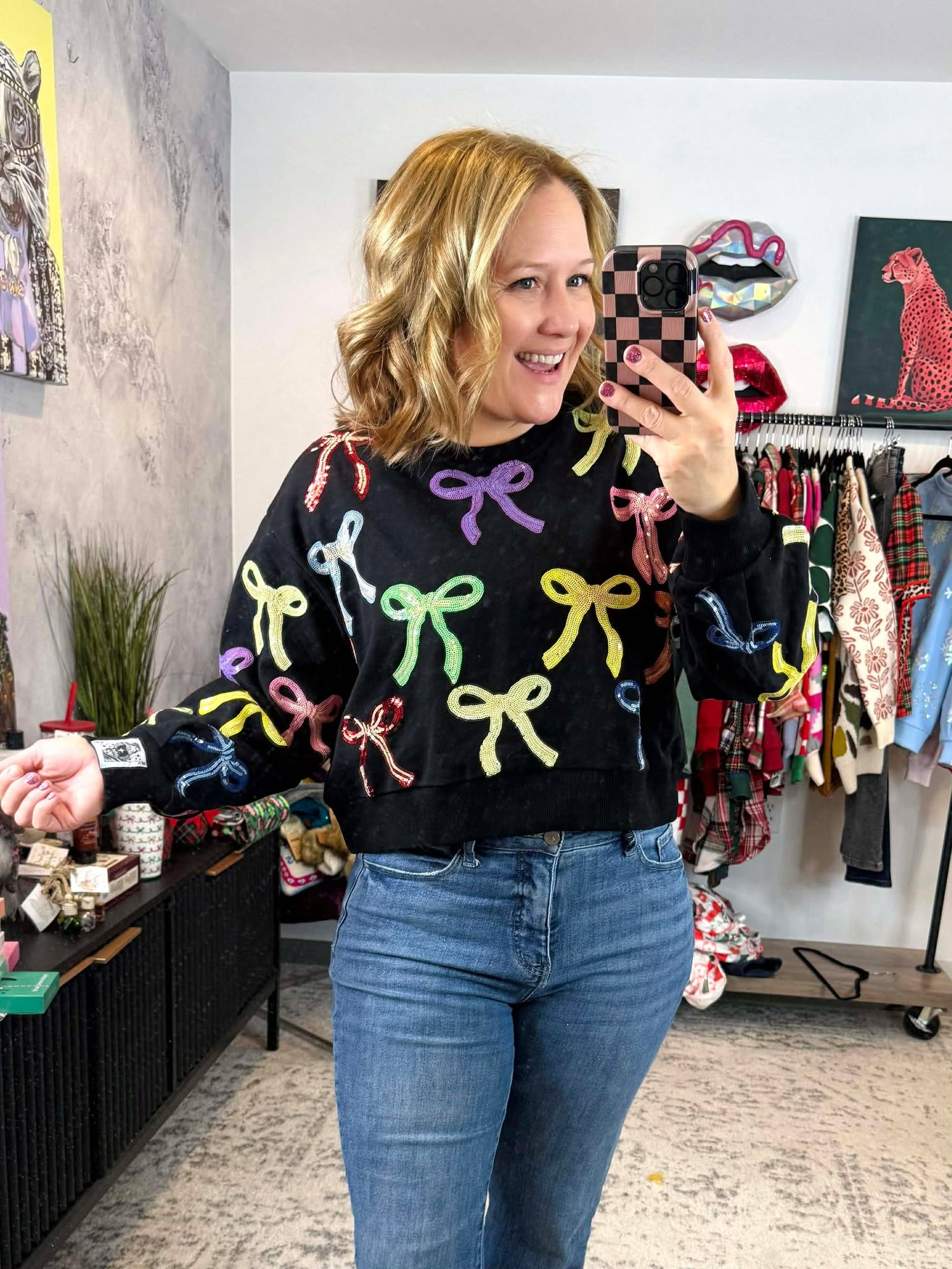 Queen of Sparkles :: Bow Sweatshirt {XS-XL}