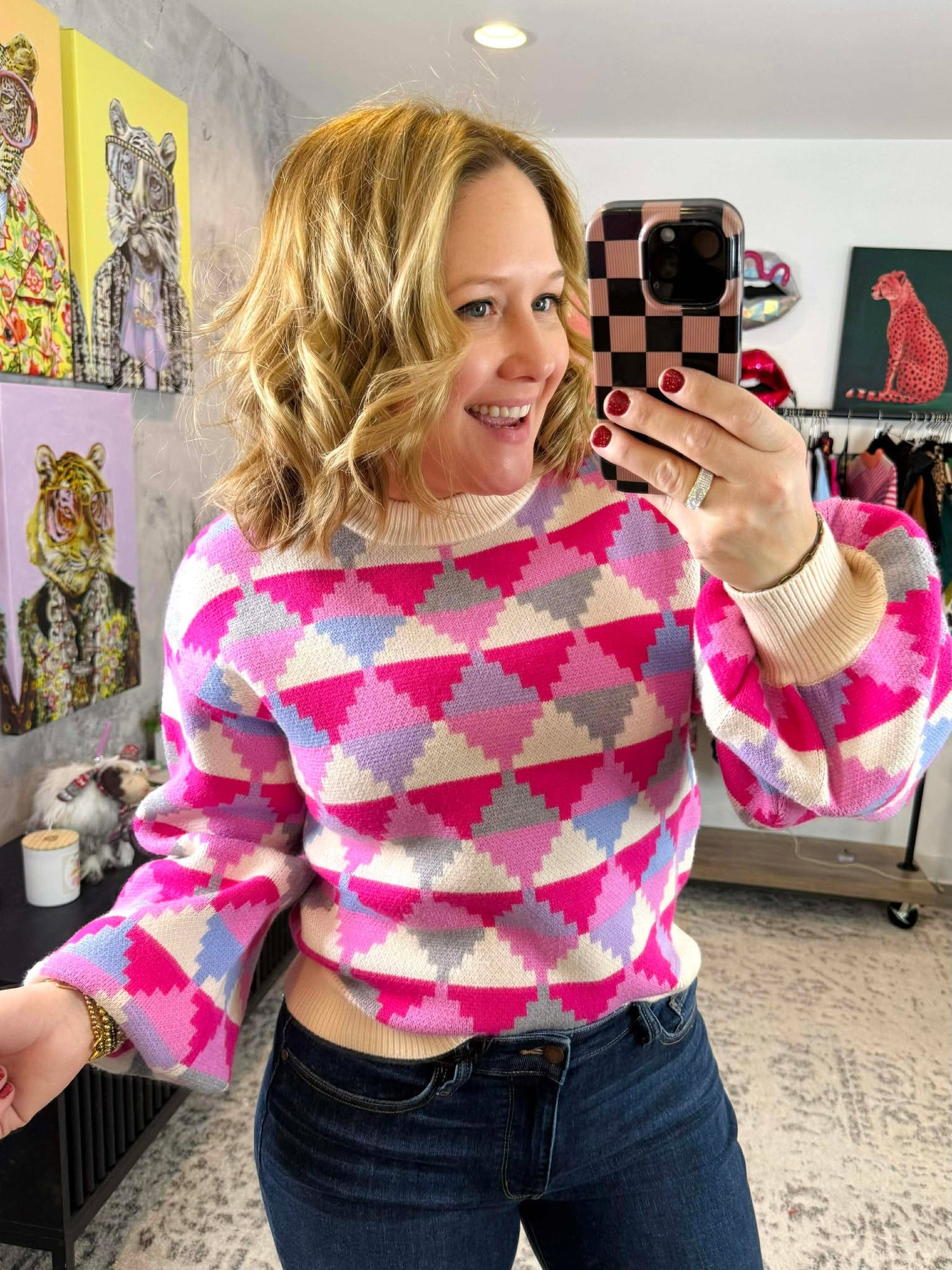 Pattern Play Sweater {XS-XL}