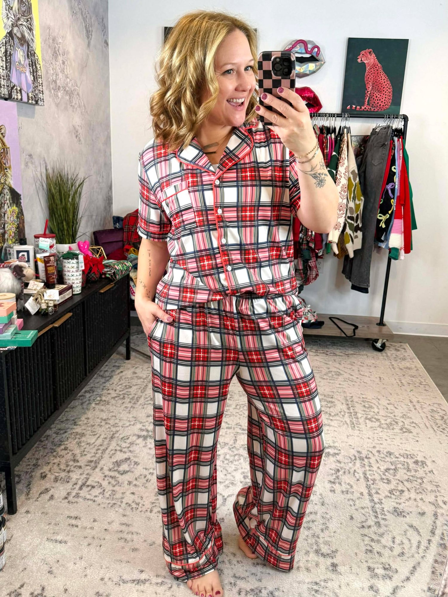 Blakeley Christmas Luxe PJ Set - Plaid {XS-3X}