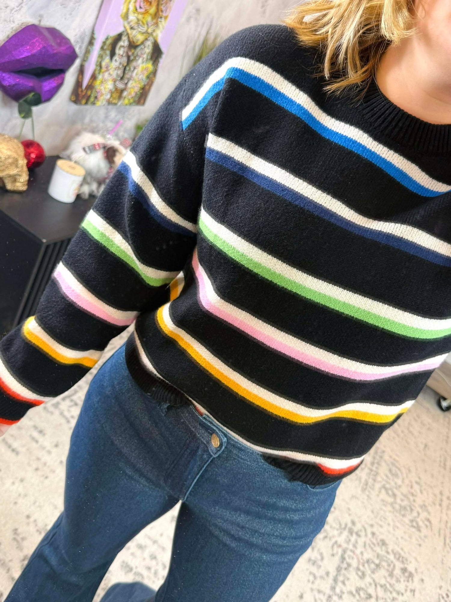 Midnight Rainbow Sweater {XS-XL}