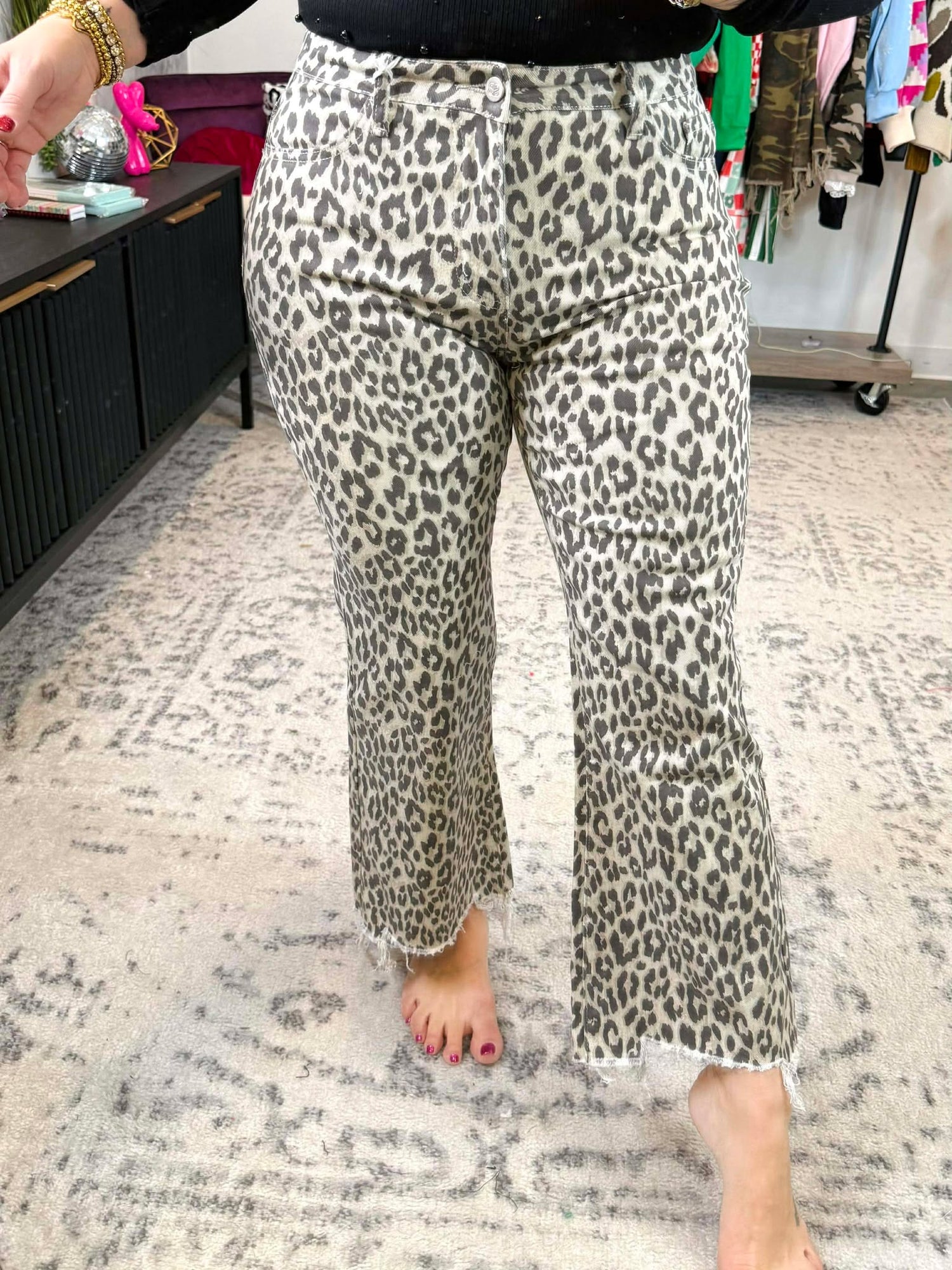 Blakeley Urban Non-Distressed Cheetah Jeans {Sizes 1-2X}
