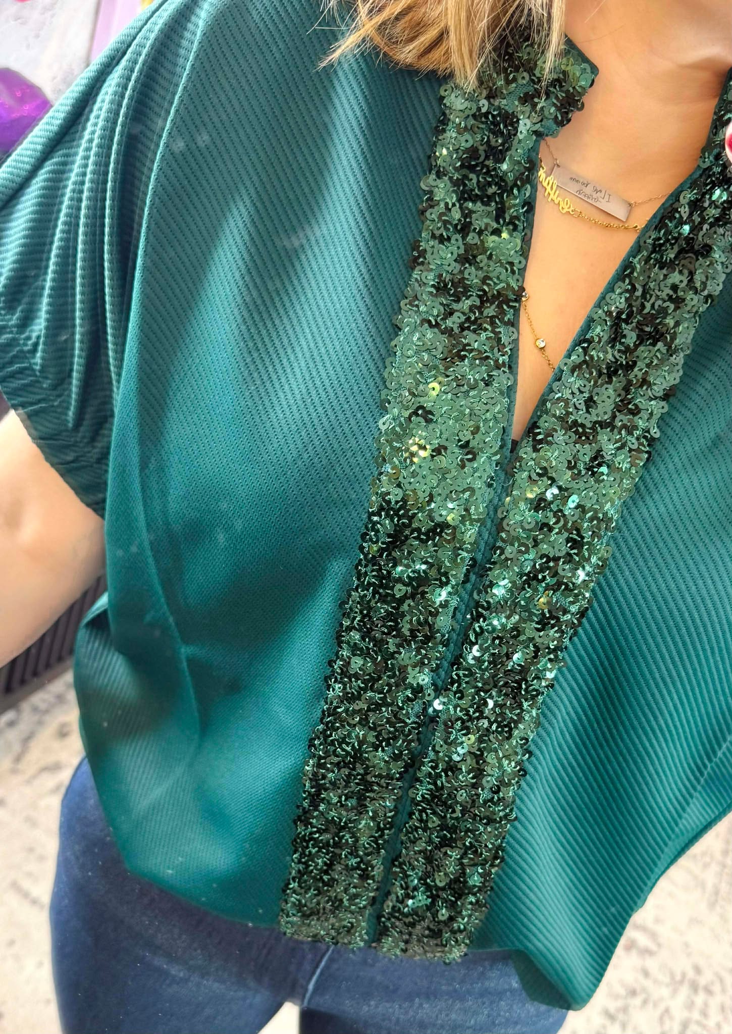 Twinkle Split Top in Pine {S-L}