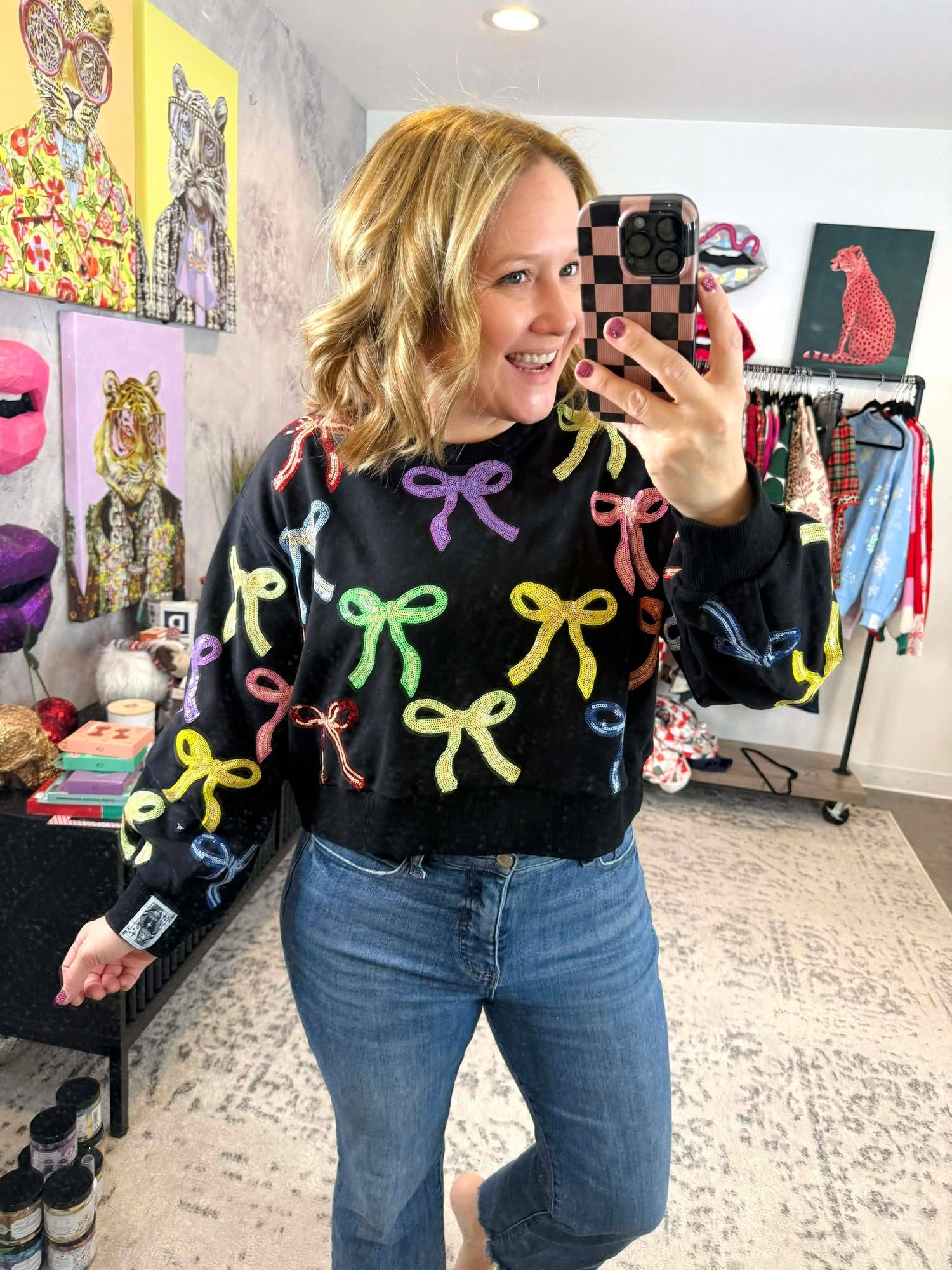 Queen of Sparkles :: Bow Sweatshirt {XS-XL}