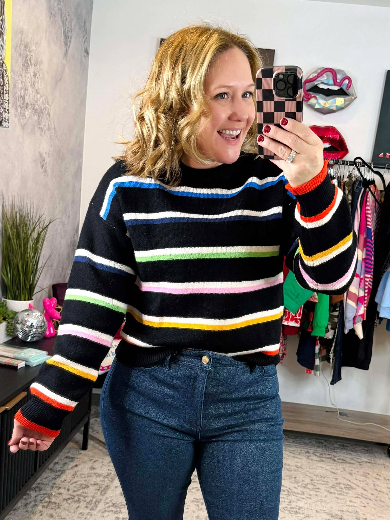Midnight Rainbow Sweater {XS-XL}