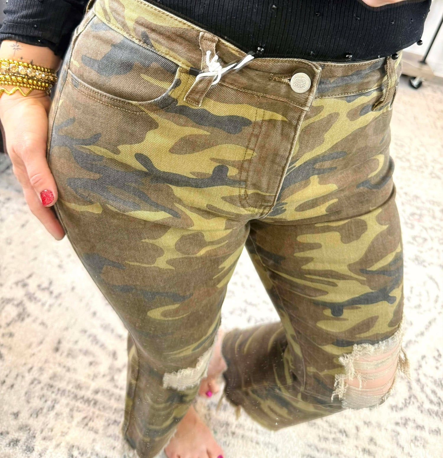 Blakeley Urban Distressed Camo Jeans {Sizes 1-3X}