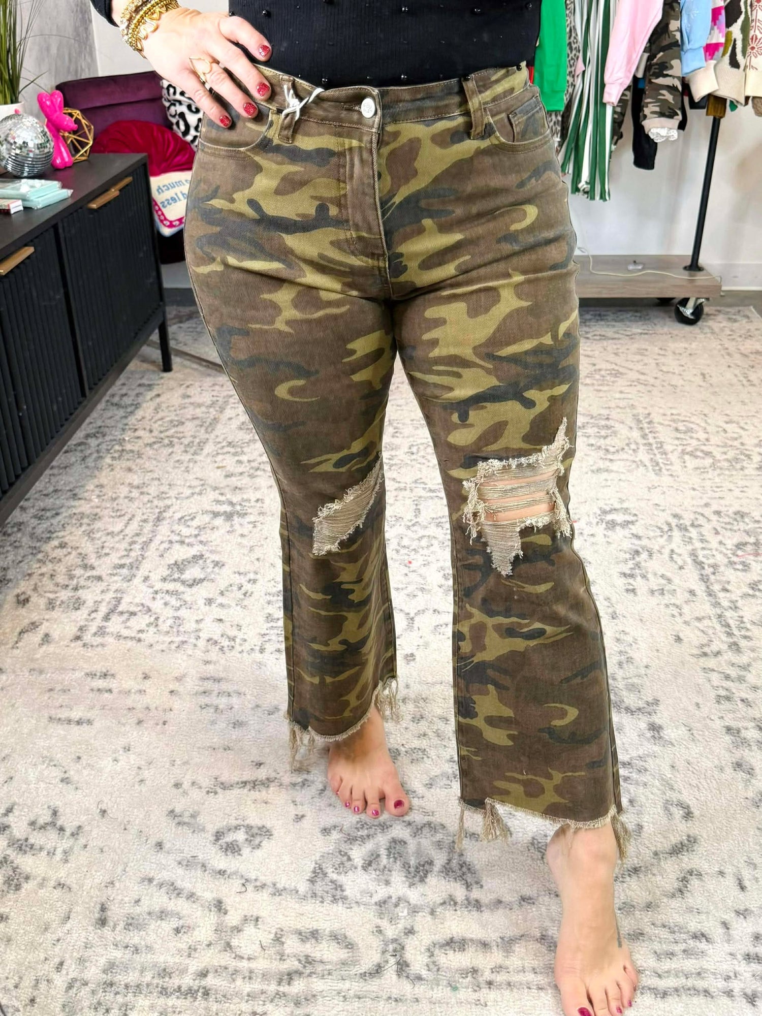 Blakeley Urban Distressed Camo Jeans {Sizes 1-3X}