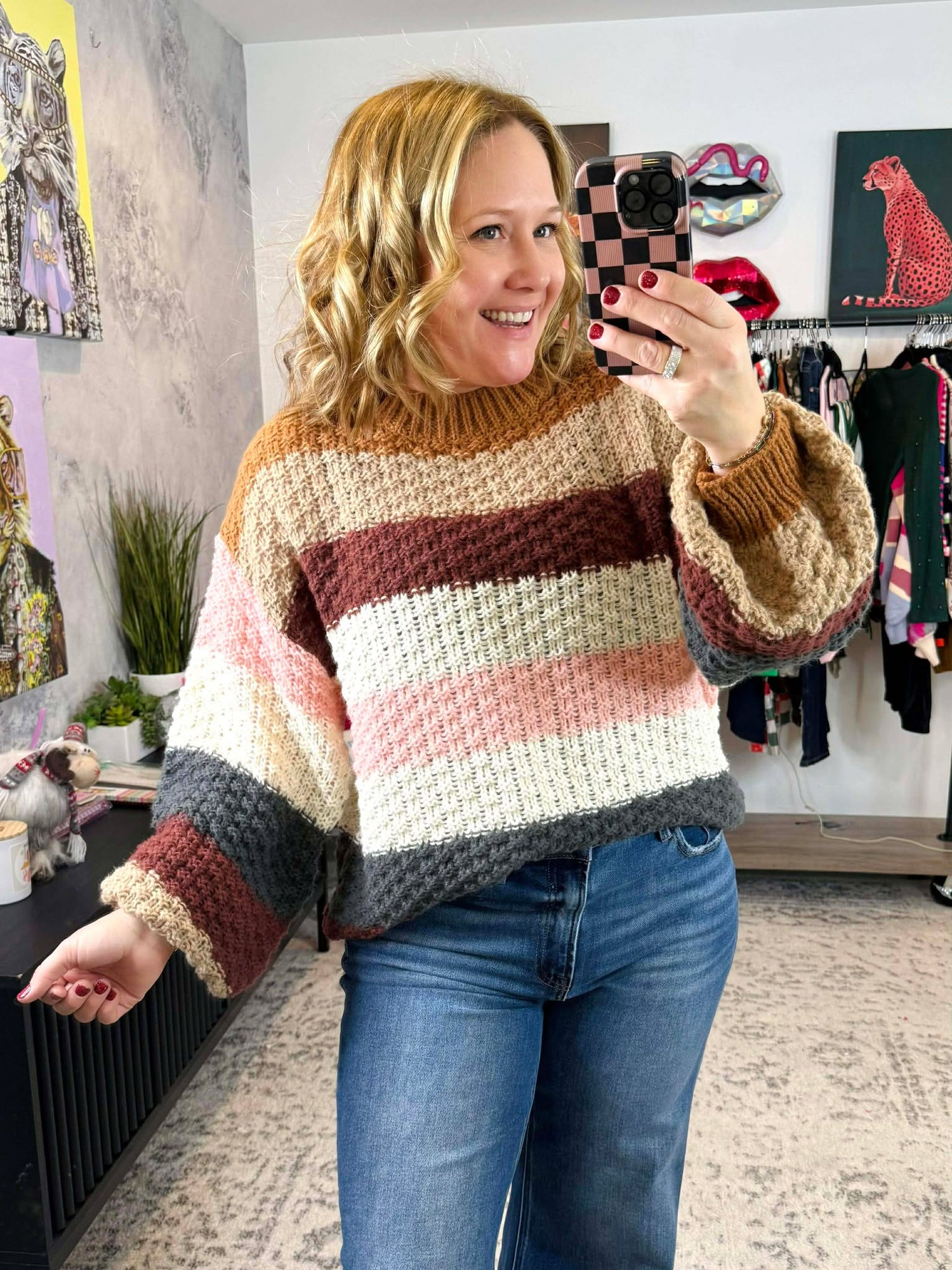 Bold Horizon Sweater in Mocha {S-XL}