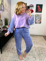 You Sparkle Joggers in Periwinkle {S-XL} - KaraMarie