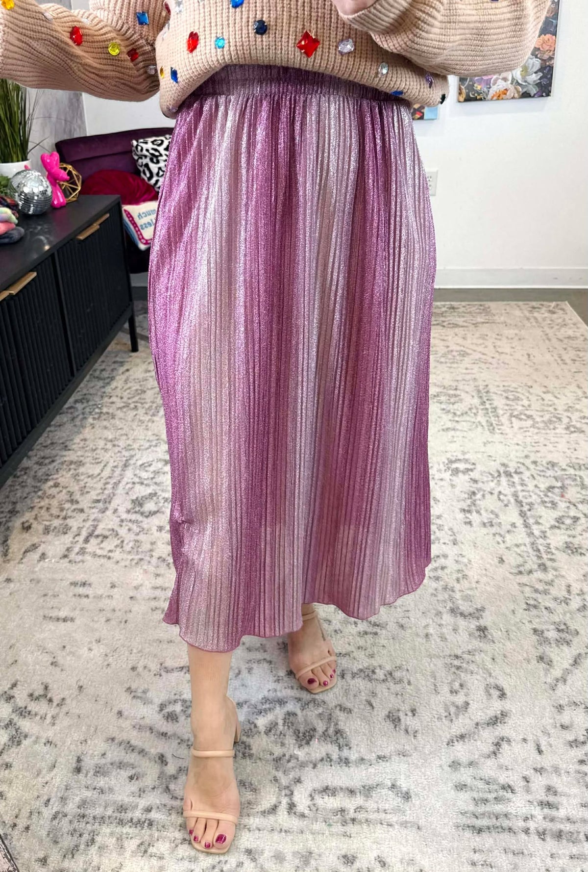 Radiant Rose` Skirt {S-L} - KaraMarie