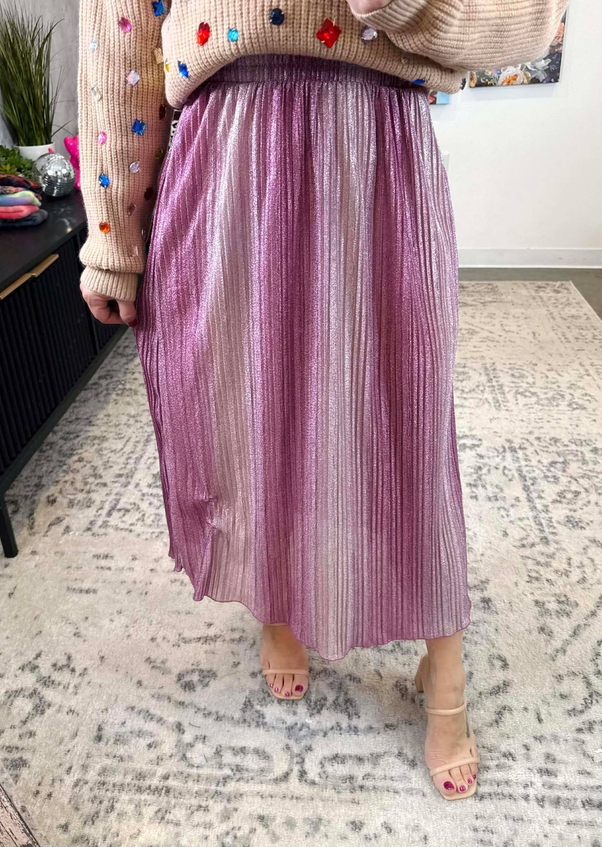 Radiant Rose` Skirt {S-L} - KaraMarie