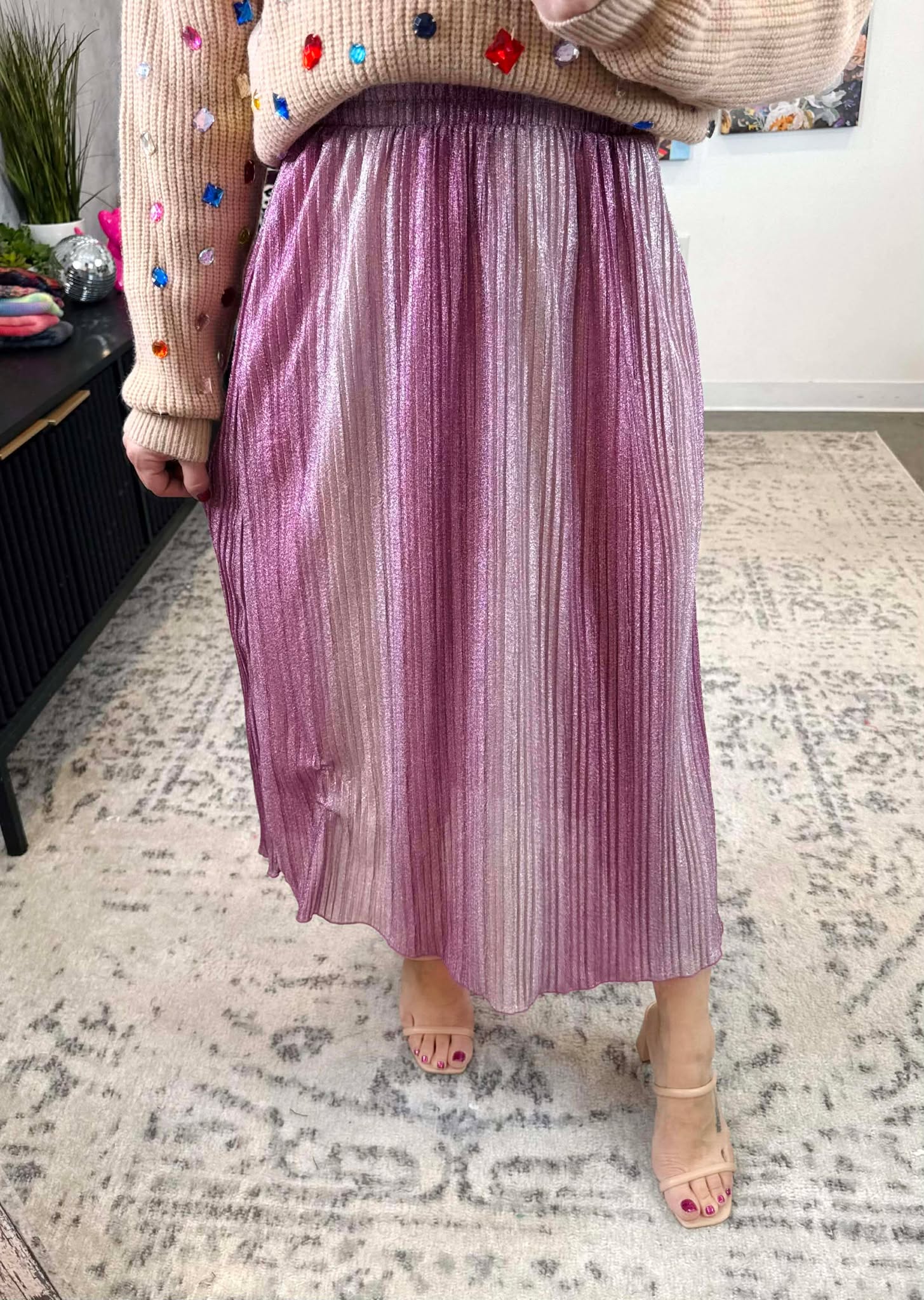 Radiant Rose` Skirt {S-L} - KaraMarie