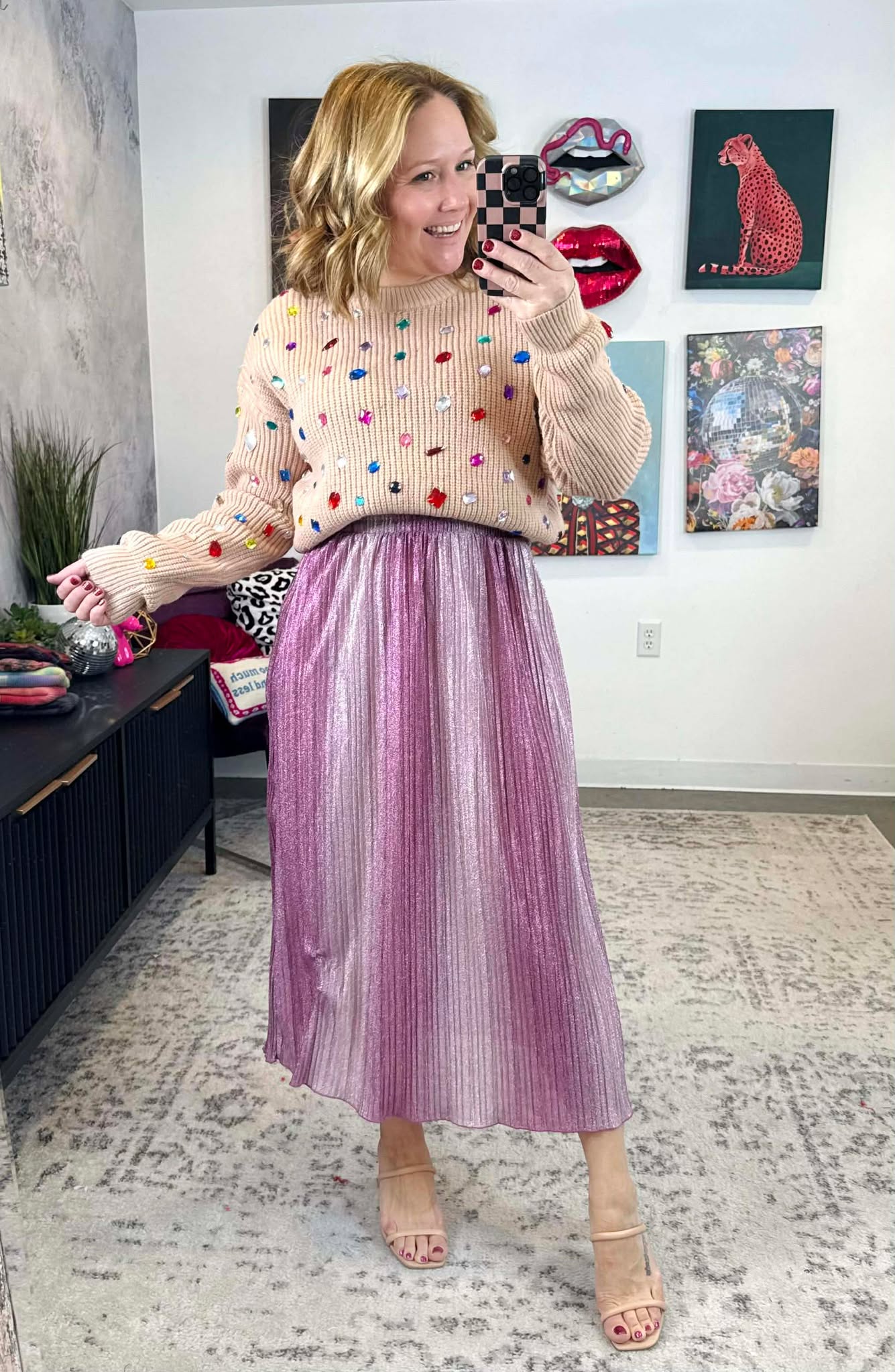 Radiant Rose` Skirt {S-L} - KaraMarie