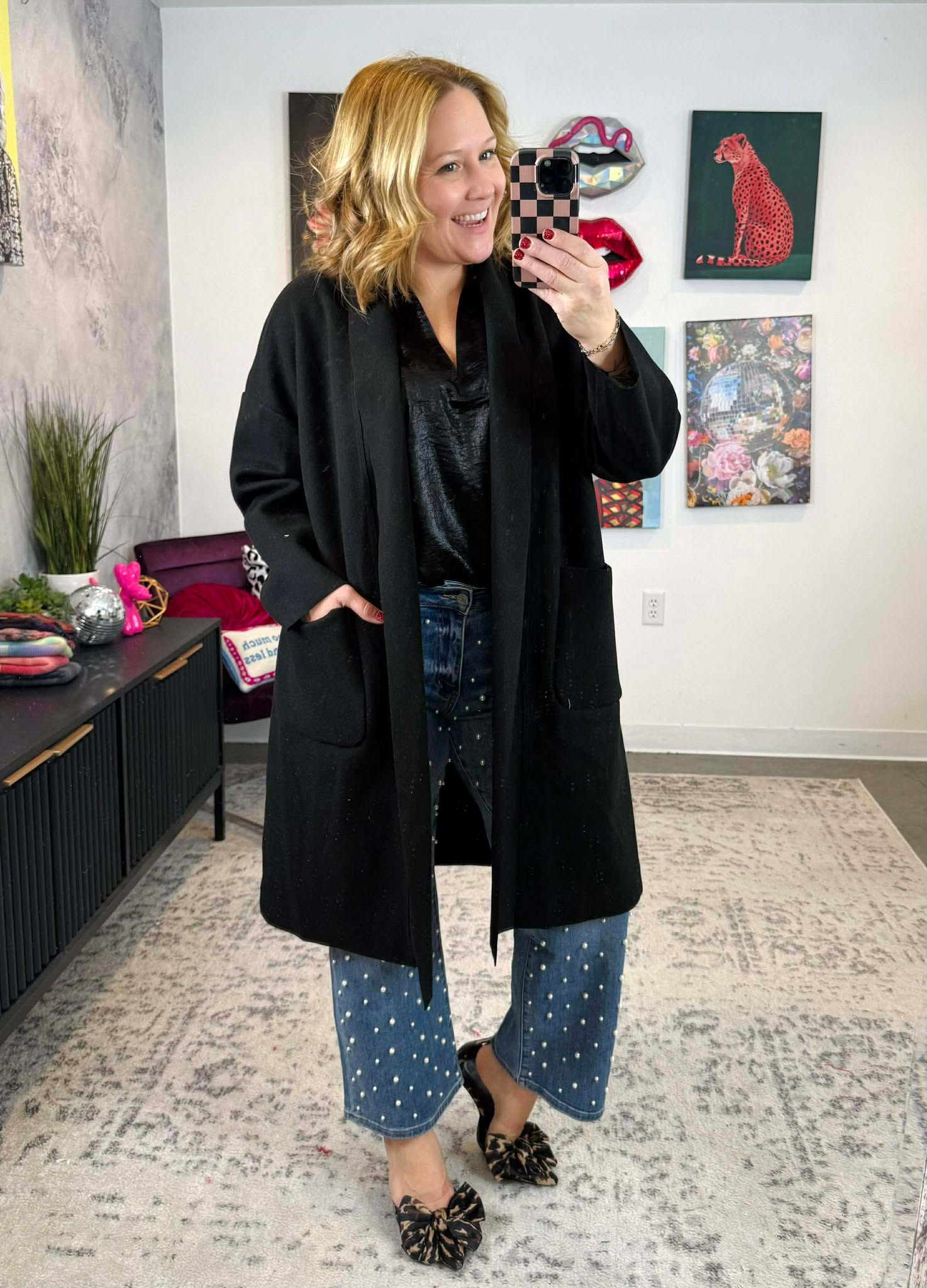 Classic Open Front Coat {S-XL}