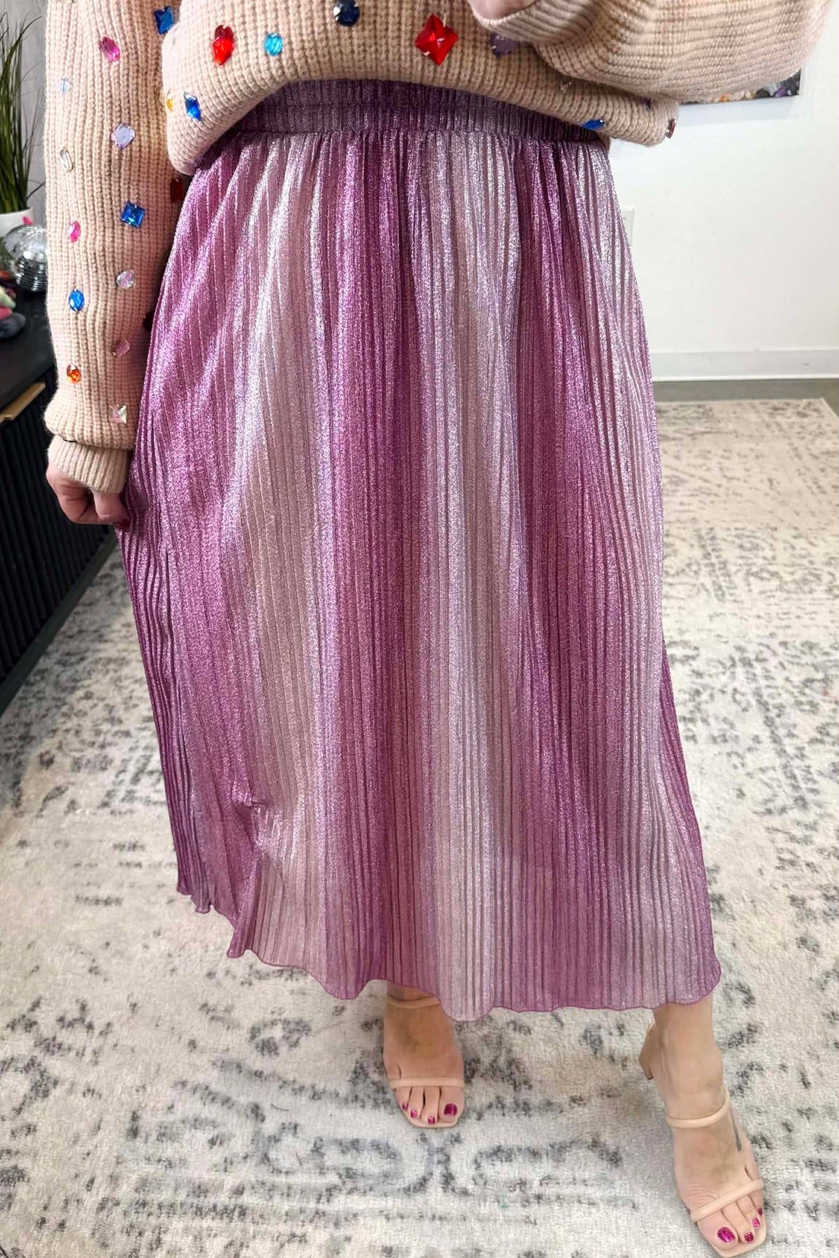 Radiant Rose` Skirt {S-L} - KaraMarie