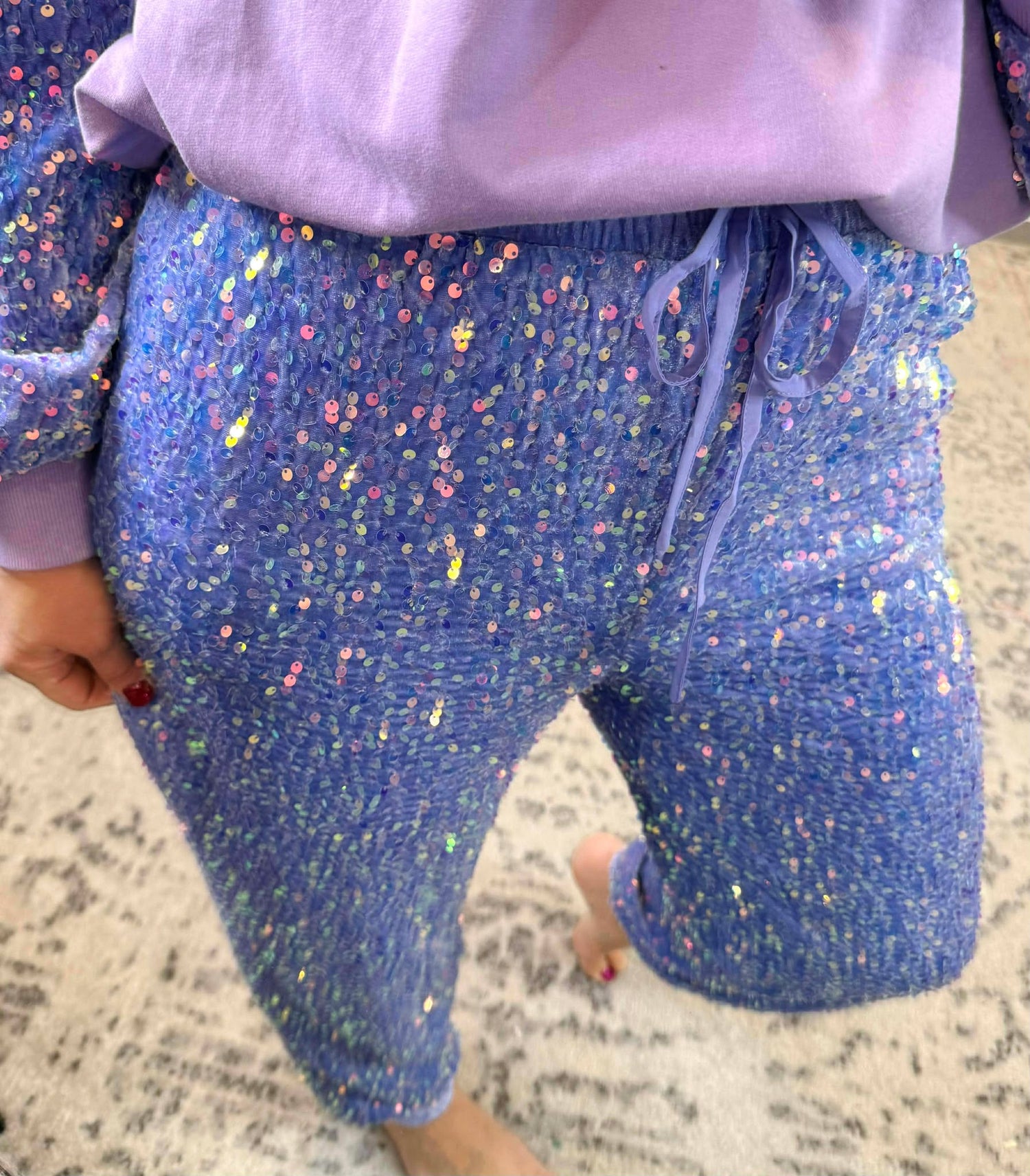 You Sparkle Joggers in Periwinkle {S-XL}
