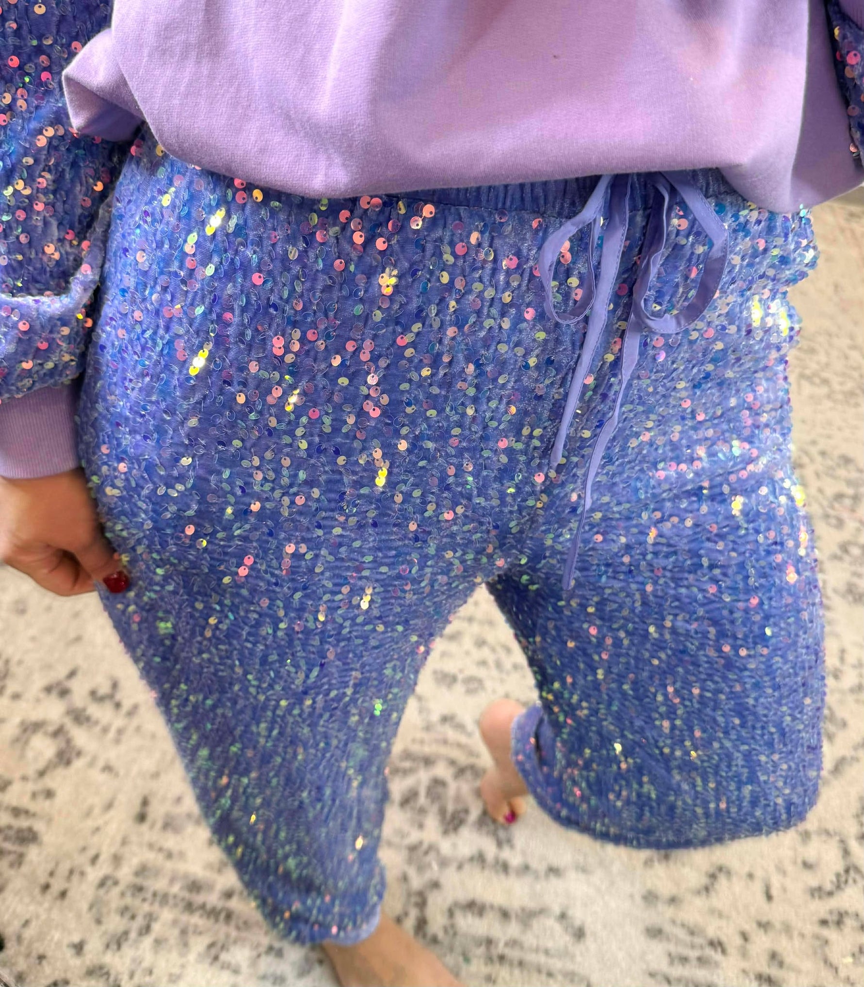 You Sparkle Joggers in Periwinkle {S-XL} - KaraMarie