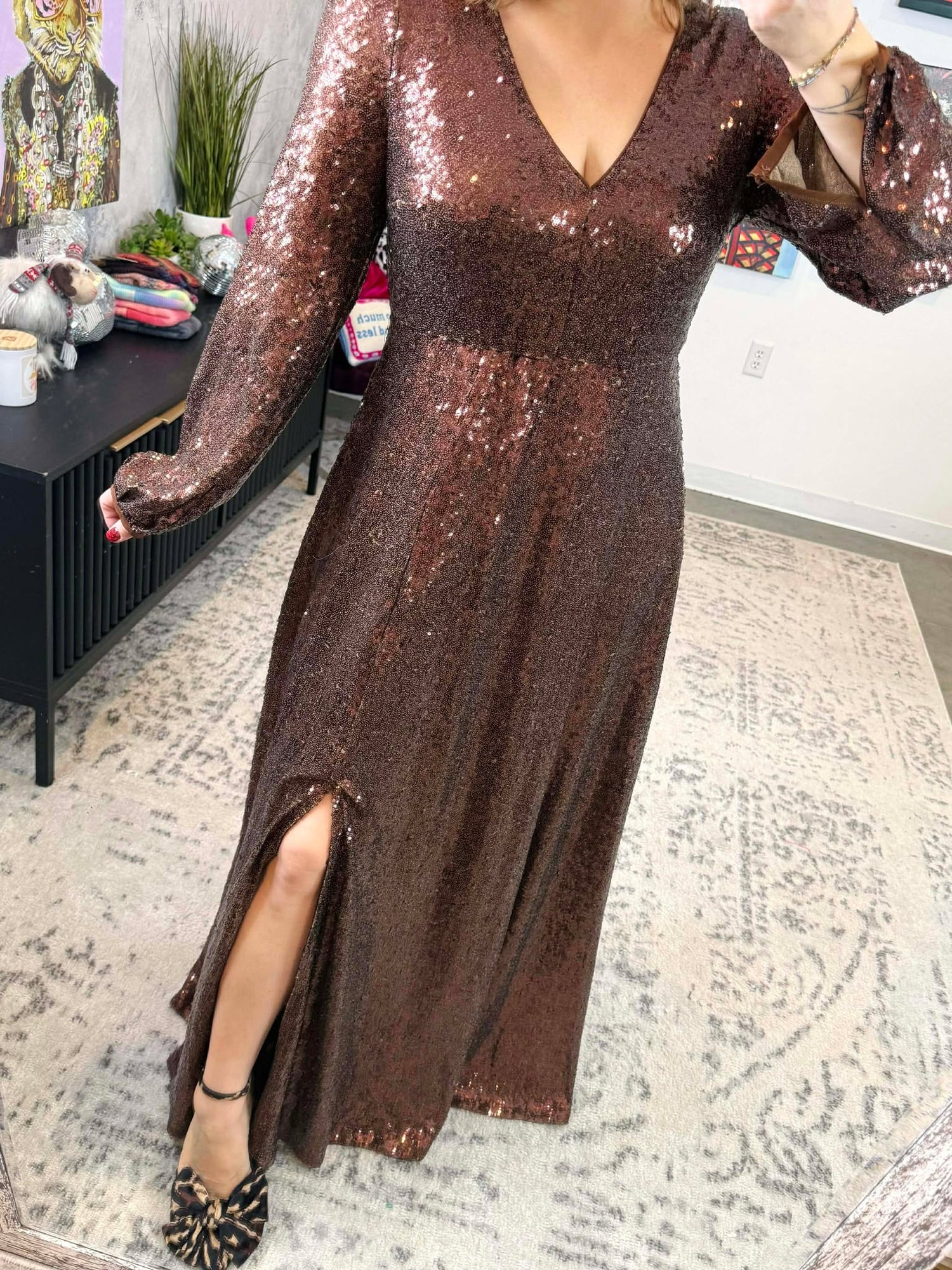 Cocoa Mirage Maxi Dress {S-L}