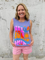 Hello Sunshine Tank {S-3X} - KaraMarie