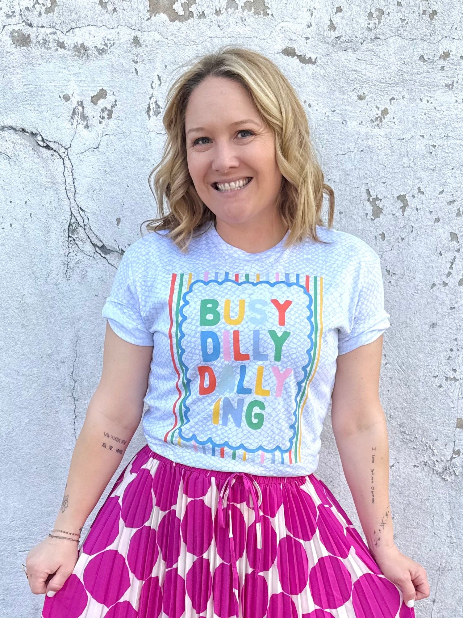 Magenta Marvel Pleated Skirt {S-L}