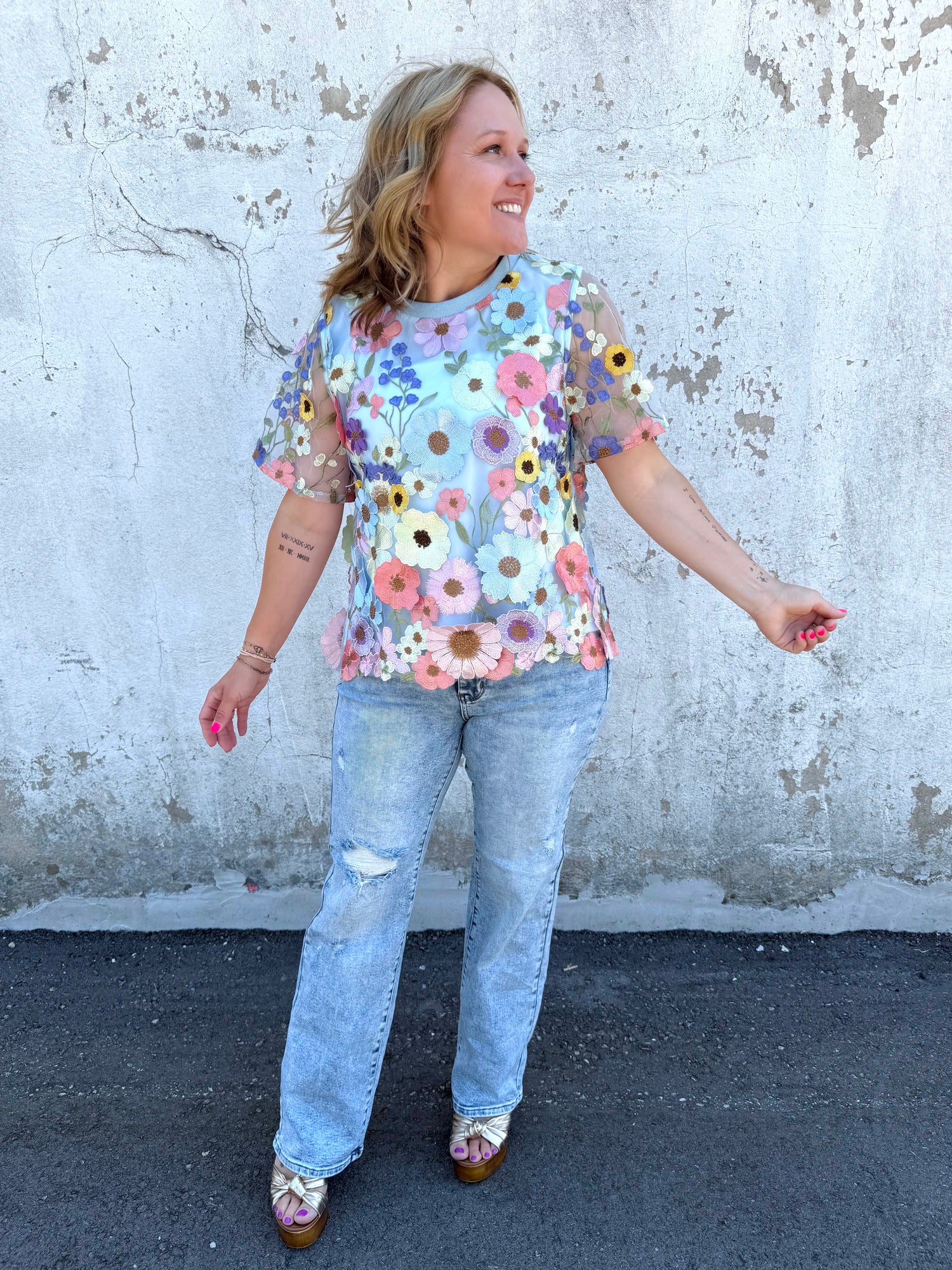 Enchanted Blooms Top {S-L}