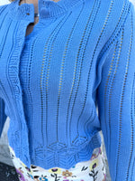 Bluebell Pointelle Knit Top {S-3X} - KaraMarie