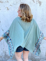 Fallon Poncho Top - Sage {OS} - KaraMarie