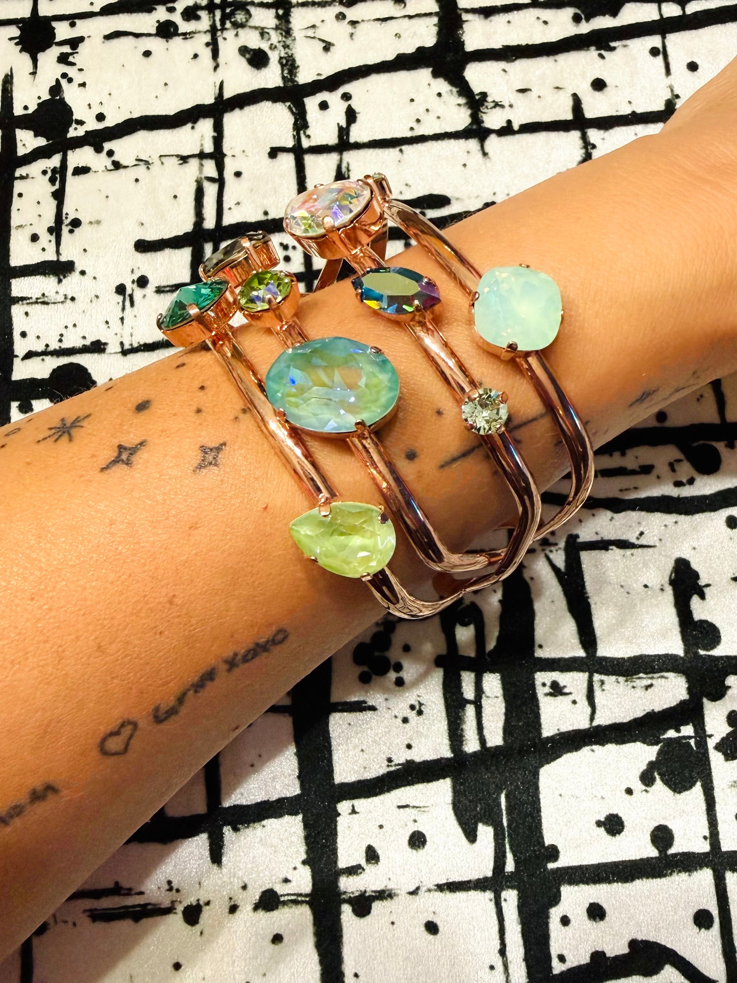 FriYAY Sparkle Drop :: Confetti Pop Cuff in Seafoam Dreams