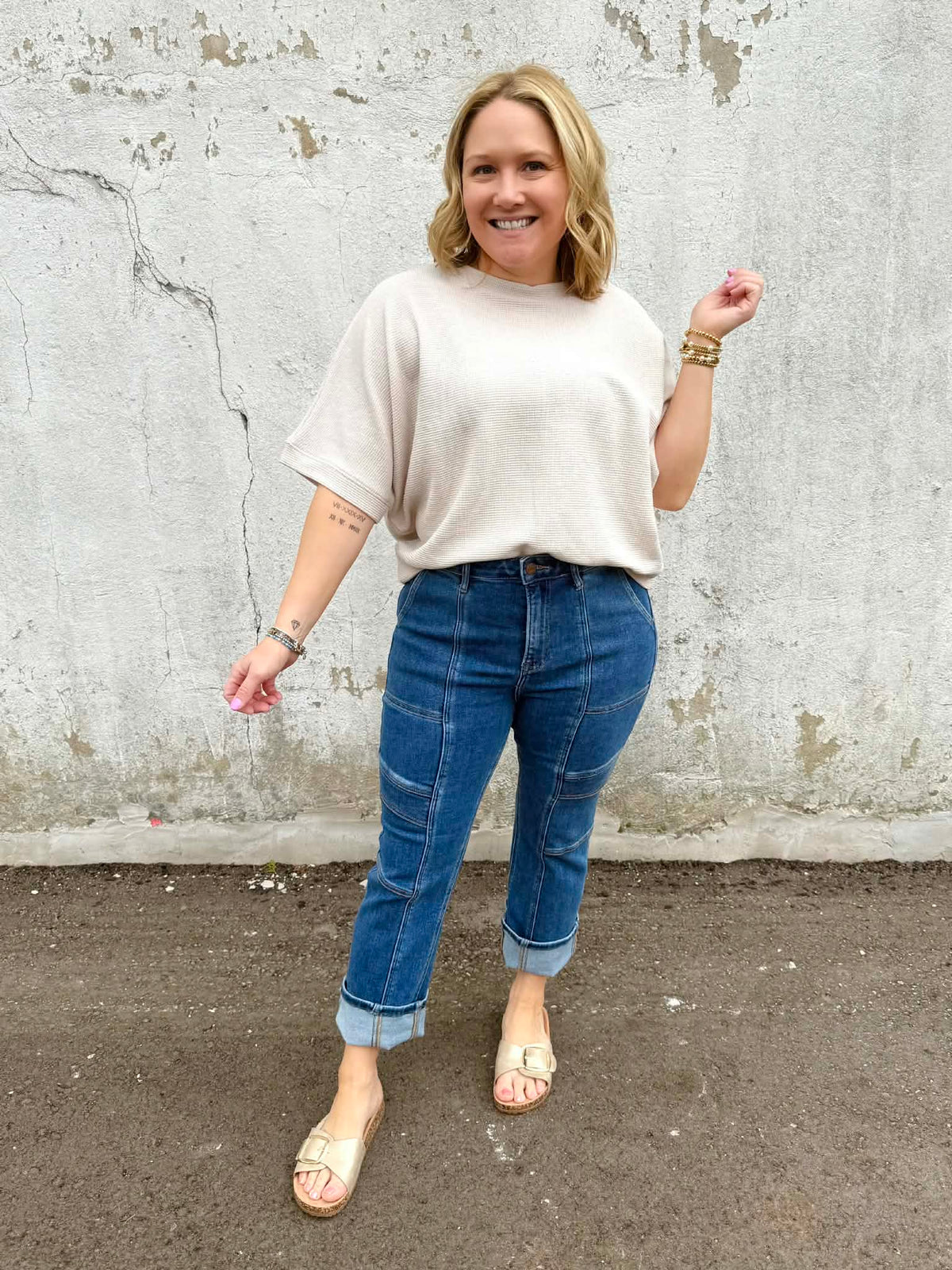 Effortless Texture Banded Top - Multiple Colors! {S-3X} - KaraMarie