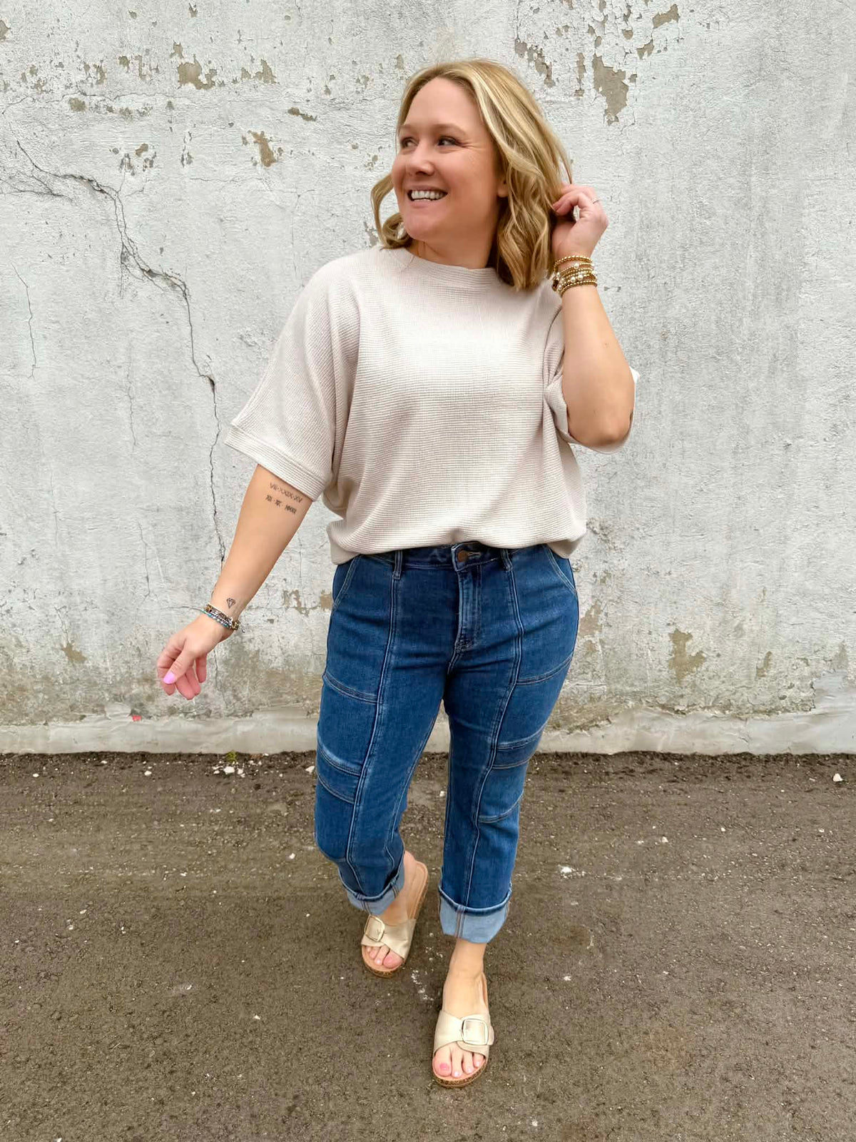 Effortless Texture Banded Top - Multiple Colors! {S-3X} - KaraMarie