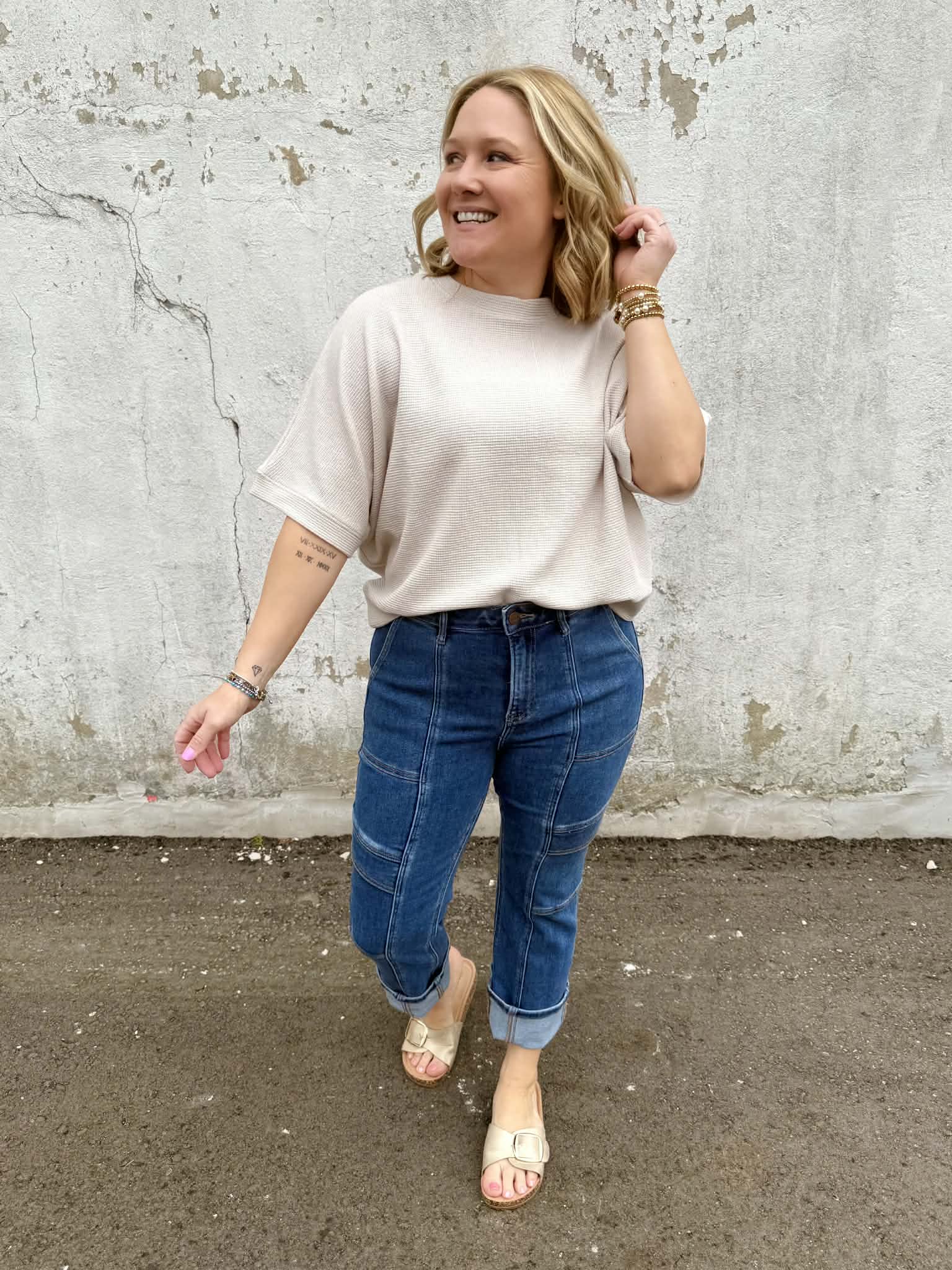 Effortless Texture Banded Top - Multiple Colors! {S-3X} - KaraMarie