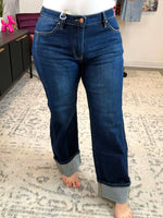 Risen Straight-Up Cuffed Jeans {1-3X} - KaraMarie