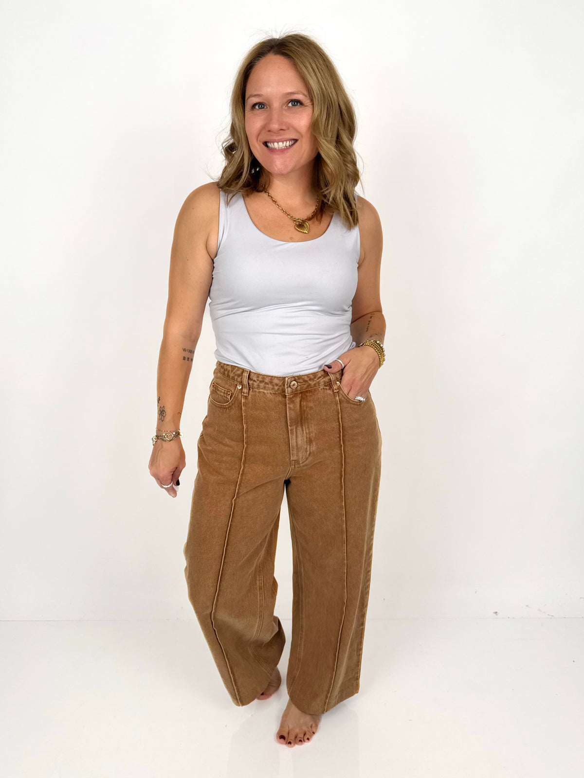 Camel Canyon Denim Pants {S-L}