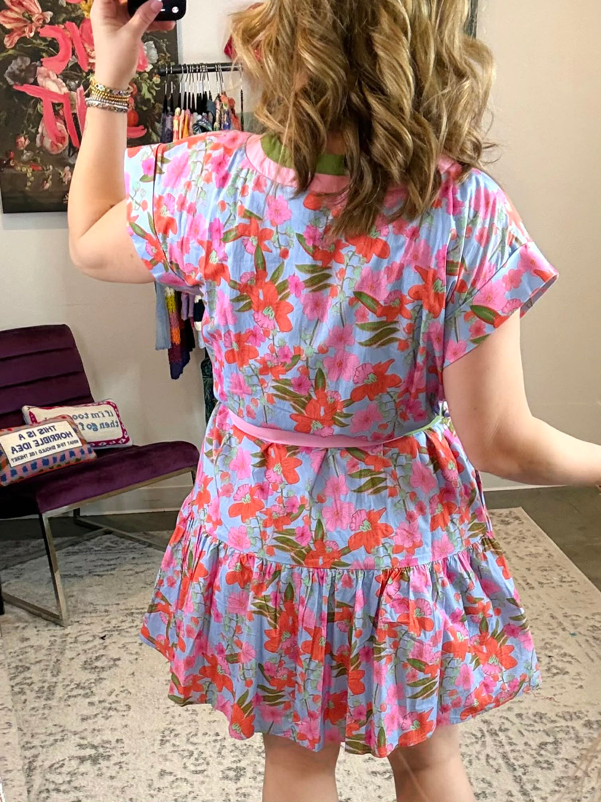 Blossom Parade Button Dress {S-L} - KaraMarie