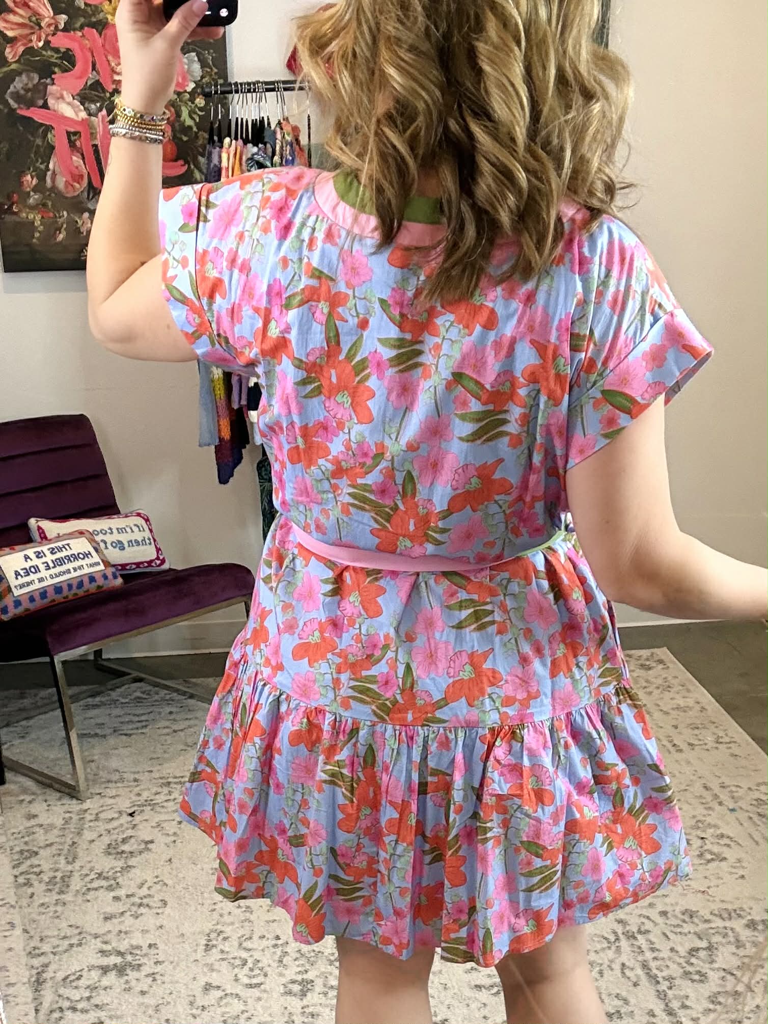 Blossom Parade Button Dress {S-L} - KaraMarie