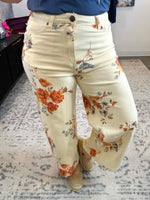 Petal Path Twill Pants {S-3X} - KaraMarie