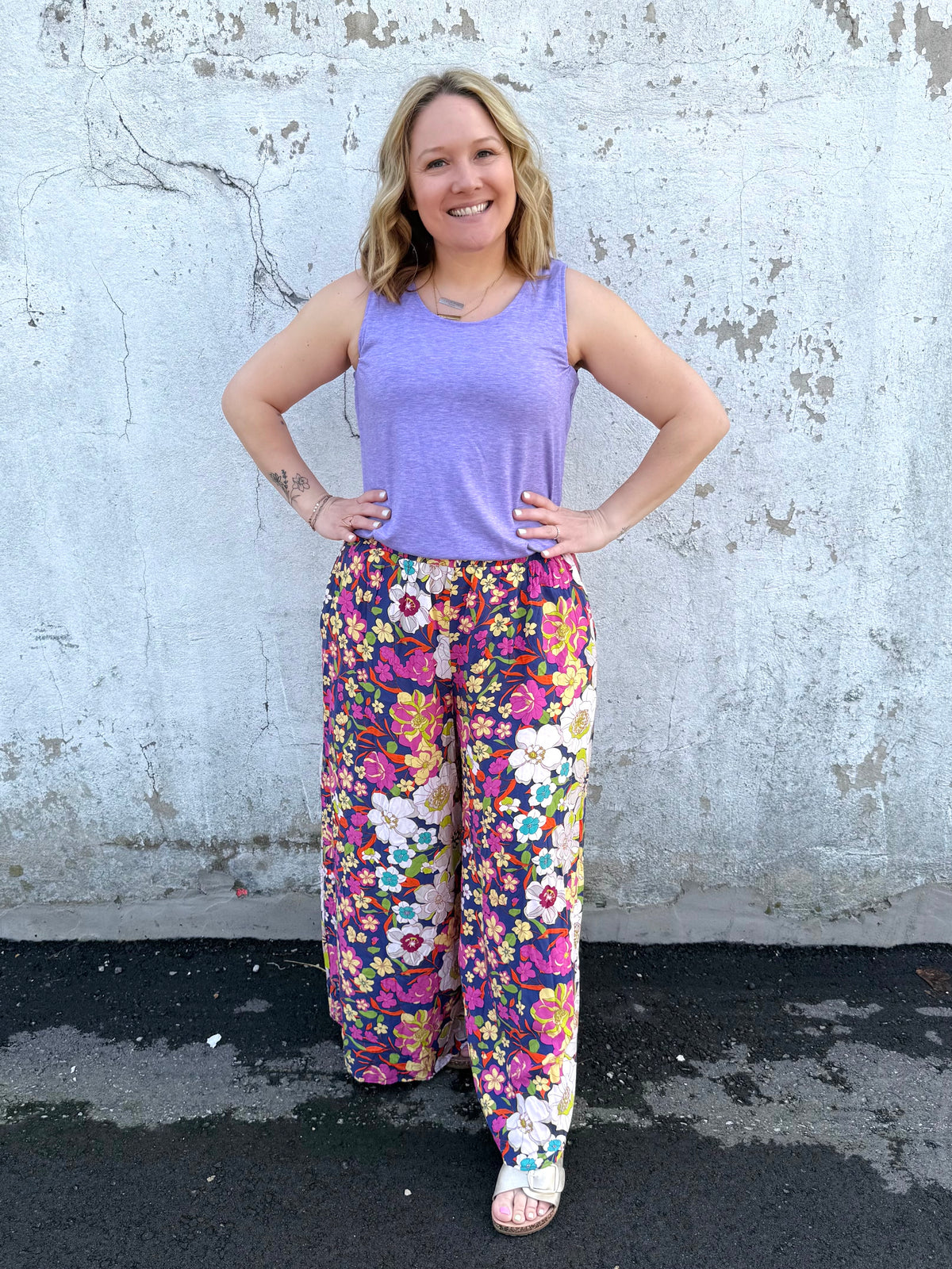 Wildflower Whisper Palazzo Pants {S-L} - KaraMarie