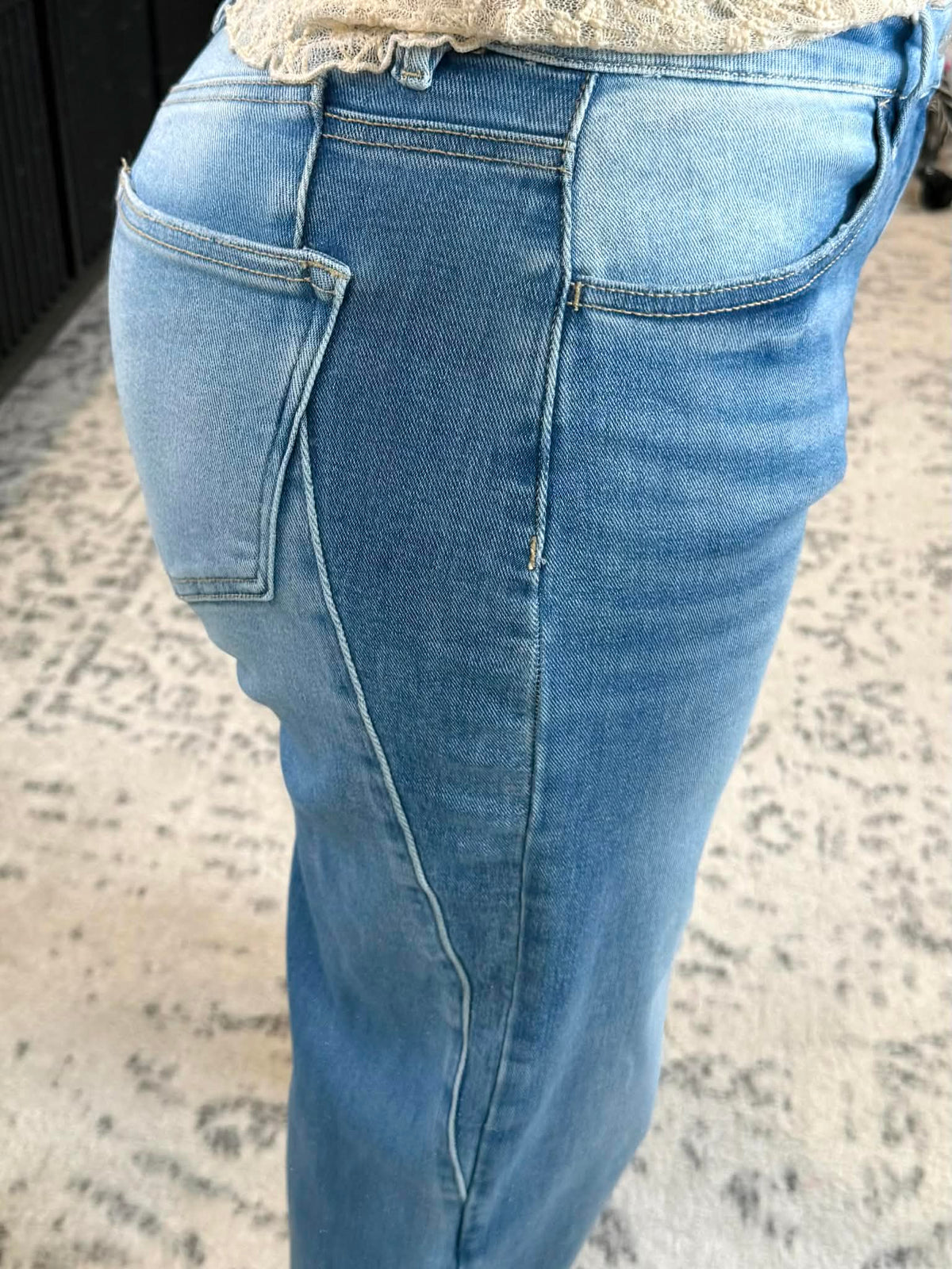 Risen Two Shade Barrel Jeans {1-3X} - KaraMarie