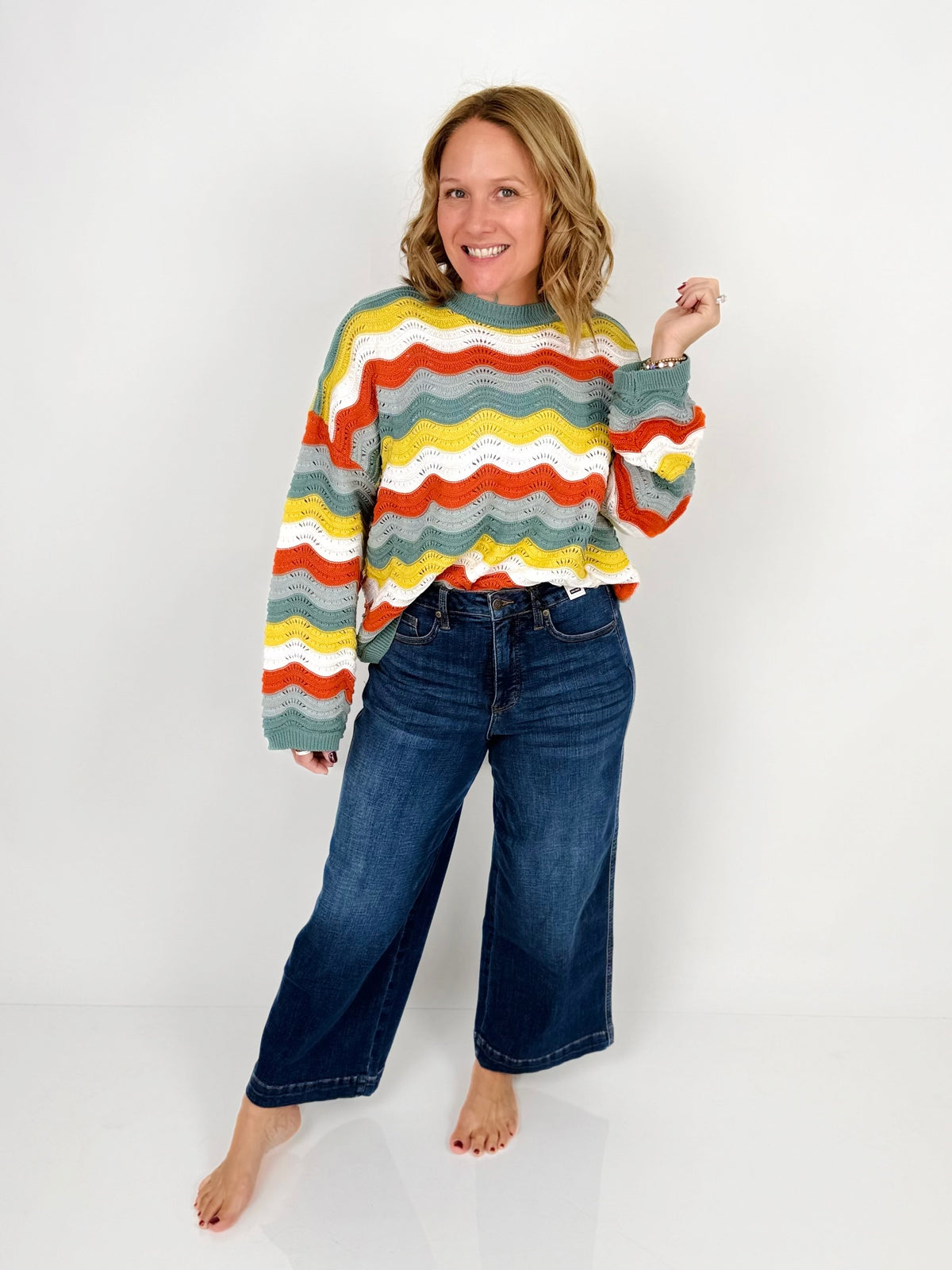 Judy Blue Claudia Ankle Wide Jeans {0-22W}