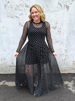 Dot Allure Mesh Dress {S-XL} - KaraMarie