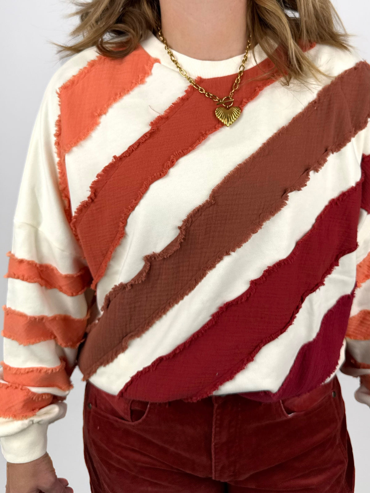 Comfort Lines Pullover - Rust {S-L}