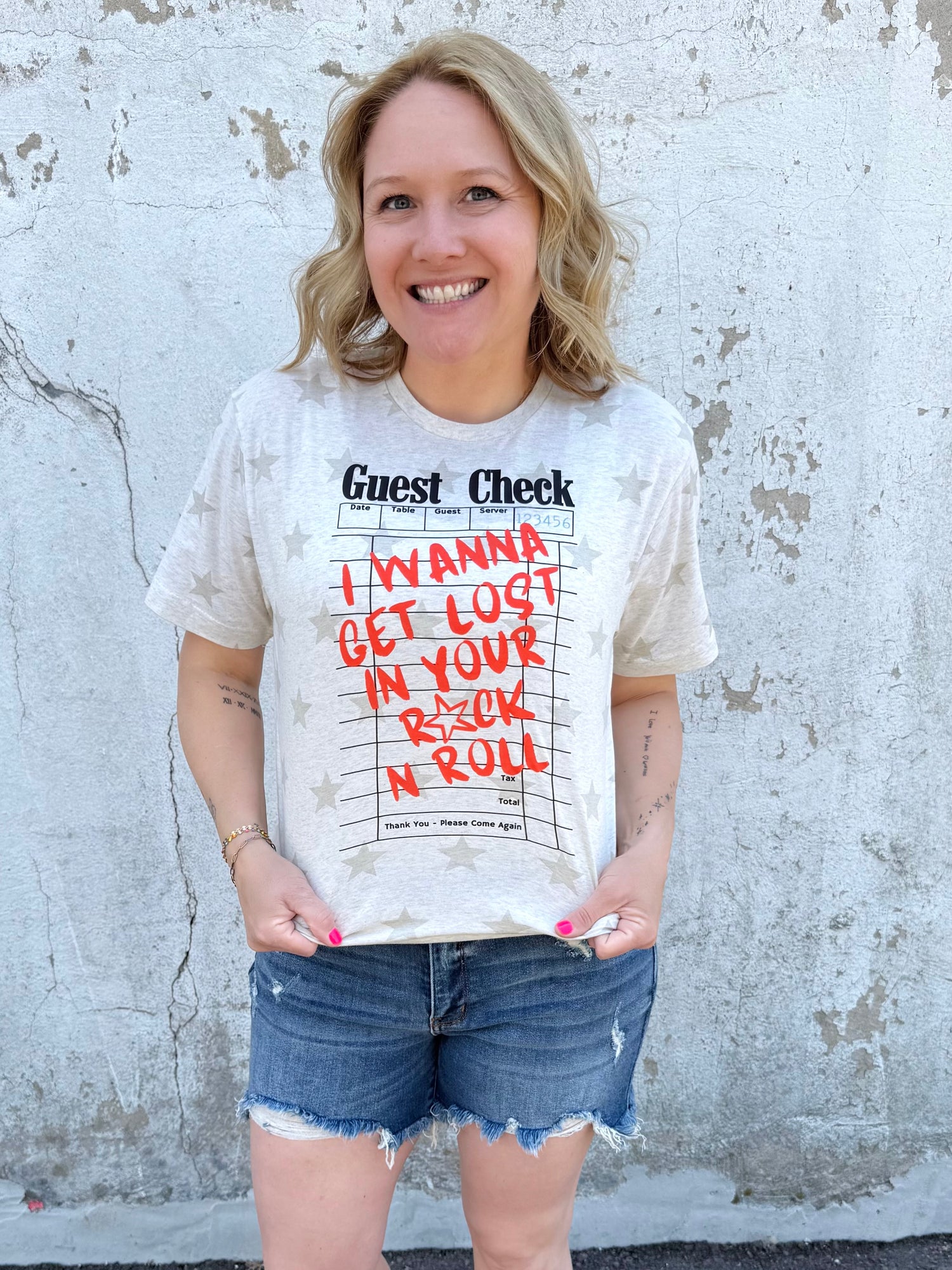Guest Check I Wanna Get Lost in Your Rock n Roll Graphic Tee {Custom Order!}