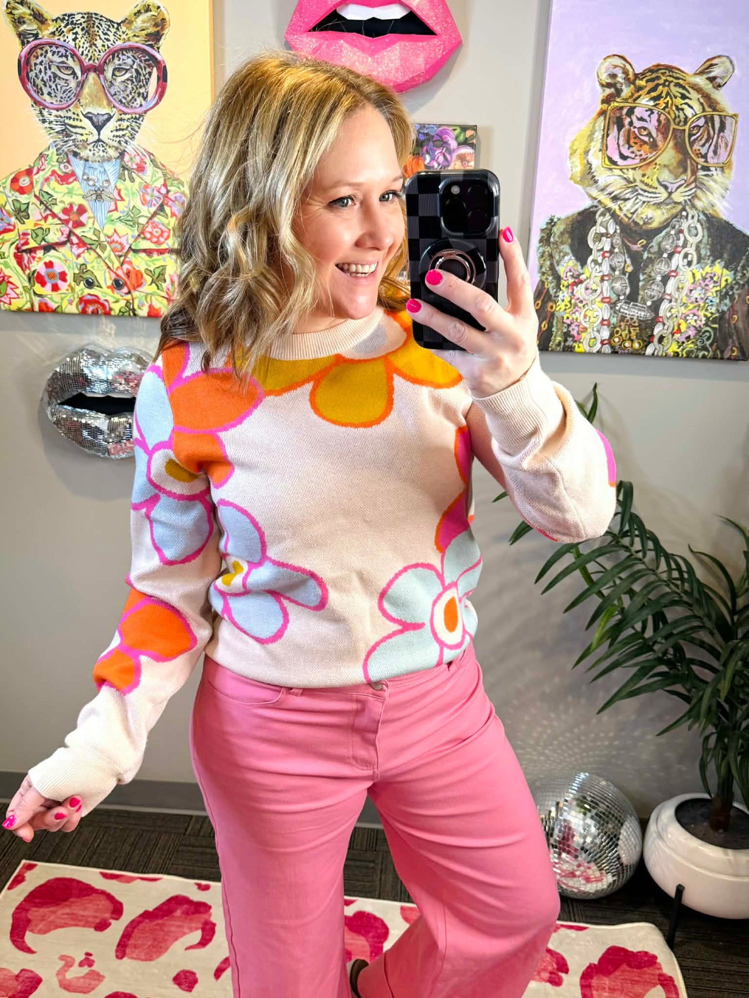 Floral Embrace Sweater {XS-L}